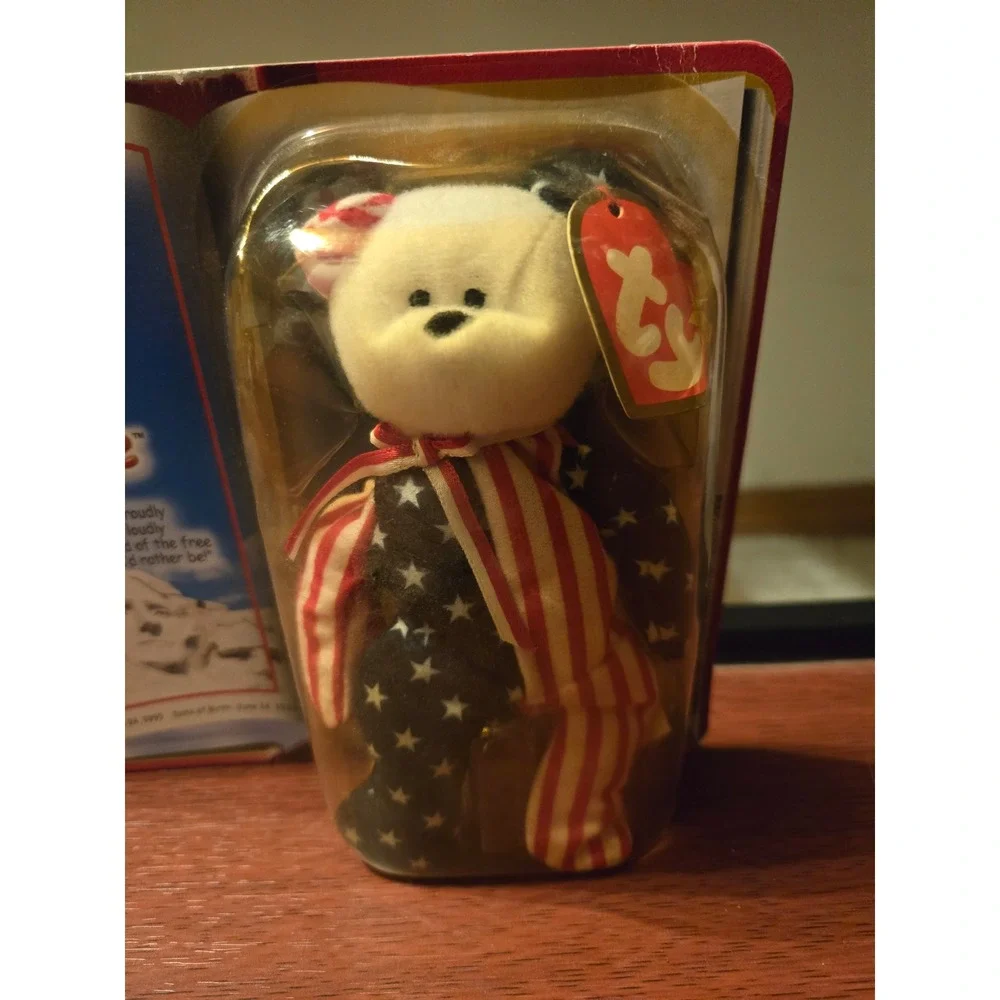 Ty‎ McDonalds Teenie Beanie Babies Spangle the Bear 1999 International Bears II